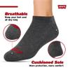 Levi's Mens 8 Pairs Crew Low Cut No Show Ankle Socks for Men Premium Athletic Men's Shoe Size 8-12 view 4