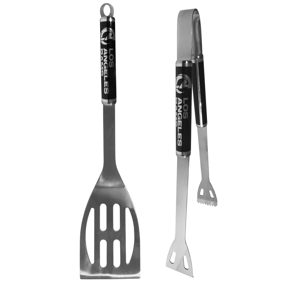 Siskiyou Sports NFL Los Angeles Rams 2 pc Black BBQ Set, One Size, Black