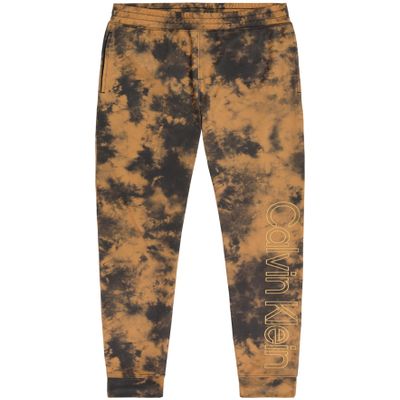 Calvin Klein Boys' Pull-On Fleece Jogger Sweatpants, Drawstring Closure, Performance Chai Acid, 18-20
