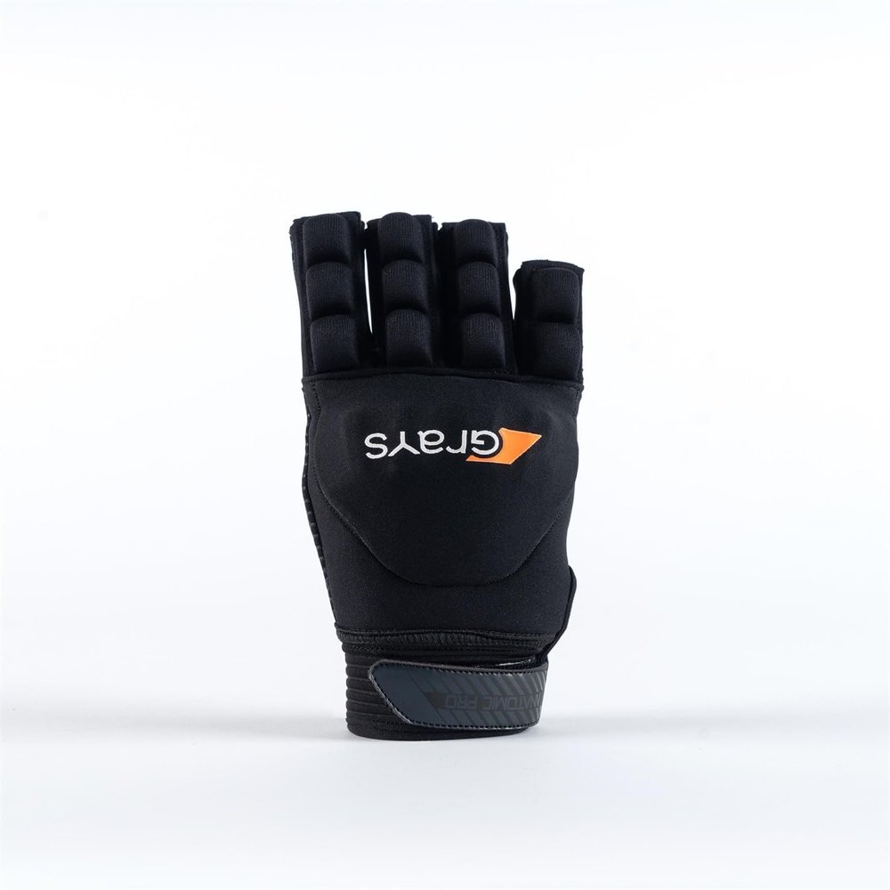 GRAYS Black Left Small Outdoor Field Hockey Gloves | Anatomic Pro Field (Fingerless)