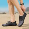 Asifn Water Shoes Beach Hiking Barefoot Aqua Sneakers Quick-Dry for Men Women Outdoor Trekking Walking Climbing Black(10.5 US Men/11.5 US Women,10.83in Heel to Toe view 2