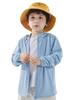 ACESTAR Kids UPF 50+ Sun Protection Shirts UV Long Sleeve Zip Up Hoodie SPF Cooling lightweight Jacket Workout Running Fishing Hiking (Blue,120) view 1