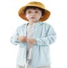 ACESTAR Kids UPF 50+ Sun Protection Shirts UV Long Sleeve Zip Up Hoodie SPF Cooling lightweight Jacket Workout Running Fishing Hiking (Light Blue,160) view 1