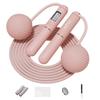 YOTTOY Cordless Jump Rope with Counter - Ropeless Jump Rope 2 In 1 with Large Cordless Ball-Weighted for Women with LCD Display (Pink) view 1