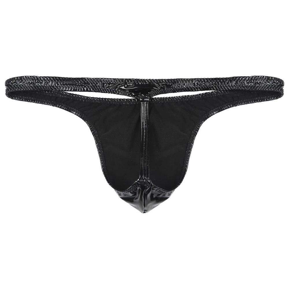 Fldy Men Letter Print Bikinis Bottom Swim Shorts Bathing Surfing Swimsuit Swimwear Latex G-string Mini Type A Large