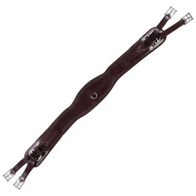 Joseph Sterling Millennium 3000 Contour Shaped Girth for Horses | Size 44 | Supple Sedgwick Leather | Comfortable Wide Belly Band | Easy Tightening | Durable Stainless Steel Buckles
