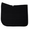 Dura-Tech V-Free Dressage Pad | Color Black | Custom Fit for Warmbloods & Muscled Dressage Horses | 100% Cotton | V-Free Wither Design | Secure Billet Straps | Optimal Dimensions view 1