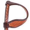 Schneiders Double S One Ear Bosal Set | Complete One Ear Bosal Set, Adjustable Size, Comfortable for Sensitive Noses, Basketweave Tooled Design, Soft Poly Mecate | view 3