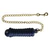 Schneiders Nylon Lead Rope with Brass Plated Chain | Durable & Rot-Resistant | 30 Brass-Plated Chain for Added Control | 8 Feet | Color Navy view 1