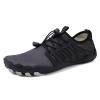Asifn Water Shoes Beach Hiking Barefoot Aqua Sneakers Quick-Dry for Men Women Outdoor Trekking Walking Climbing Black(7 US Men/8 US Women,9.65in Heel to Toe view 1