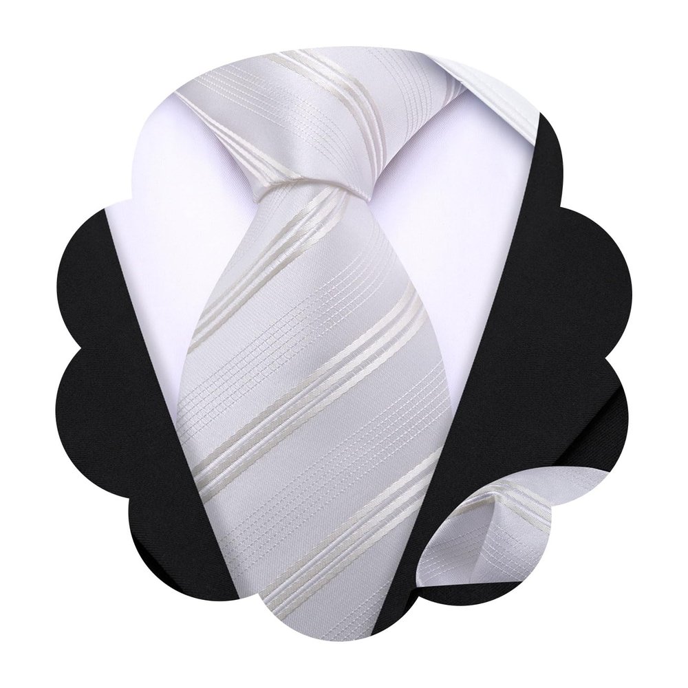 Barry.Wang Ties for Boys 47.2" Self-Necktie Kids and Pocket Square Set Teenager Uniform Graduation Performance Age 6-15