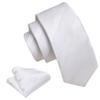 Barry.Wang Ties for Boys 47.2" Self-Necktie Kids and Pocket Square Set Teenager Uniform Graduation Performance Age 6-15 view 2