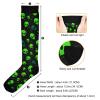 Wusikd Green Alien Compression Socks for Women and Men Circulation Space Long Socks for Athletic Running 1 view 4