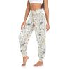 Aflyko Women Dance Pants Mushroom Herb Botanic Boho Workout Harem Pants Yoga Sweatpants Loose Fit Sport Everydaywear Athletic Pants, XXL view 1