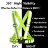Fepdiu High Visibility Reflective Vest Safety Vest Running Reflective Gear Adjustable Reflective Vest for Walking,Jogging,Hiking,Night Cycling (Yellow) view 2