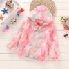 Toddler Kids Baby Girls Boys Cartoon Floral Print Jacket Zipper Hooded Windproof Coat Windbreaker (Pink, 4-5 Years) view 2