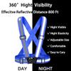 Fepdiu High Visibility Reflective Vest Safety Vest Running Reflective Gear Adjustable Reflective Vest for Walking,Jogging,Hiking,Night Cycling (Blue) view 2