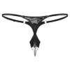 Fldy Men Letter Print Bikinis Bottom Swim Shorts Bathing Surfing Swimsuit Swimwear Latex G-string Mini Type B XX-Large view 2