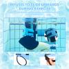 Swim Floating Belt,Water Aerobics Swimming Belt with Fixing Straps,Jogger Floatation Aid Buoyancy Belt for Swimming Pool Fitness and Fitness Workout Therapy (Blue, Regular Size48 in) view 2