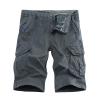 GOKKILRW Mens Big&Tall Premium Twill Cargo Shorts Lightweight Multi Pockets Workout Shorts Casual Summer Hiking Travel Shorts(Grey,Medium)