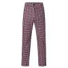 GOKKILRW Chinos for Men Casual Slim Fit Dress Pants Plaid Stretch Flat-Front Skinny Pants Business Work Pencil Lounge Pants(Wine,XX-Large) view 3