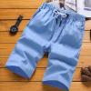 GOKKILRW Men's Casual Shorts Elastic Waist Outdoor Comfy Workout Shorts Big and Tall Summer Beach Shorts Swimming Shorts(Blue,4X-Large) view 2