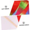 BESPORTBLE 2pcs Colorful Rhythmic Gymnastics Dancing Ribbon Streamers for Boys and Girls Dance Gymnastics Training and Artistic Performance Activities view 4