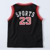 Admireme Toddler Kids Sports Shorts Set Baby Boys Girls Jerseys 2 Piece Basketball Tank Top Mesh Shorts Set (Black, 2 Years) view 3