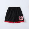 Admireme Toddler Kids Sports Shorts Set Baby Boys Girls Jerseys 2 Piece Basketball Tank Top Mesh Shorts Set (Black, 2 Years) view 4