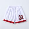 Admireme Toddler Kids Sports Shorts Set Baby Boys Girls Jerseys 2 Piece Basketball Tank Top Mesh Shorts Set (White, 18 Months) view 3
