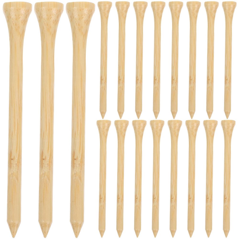 50pcs Golf Professional Golf Tees Golf Pegs Golf Ball Stands Golf Training Accessories Convenient Golf Tees Sturdy Golf Tees Bamboo Golf Spikes Small Golf Tees Golf Mat Tees