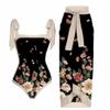 2 Pieces Women One Piece Swimsuit Retro Print Summer Beach Bathing Suit with Maxi Wrap Skirts.(L2-XL -Black) view 1