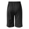 FUMOOD Classic Twill Cotton Shorts for Men Big and Tall Board Baggy Shorts Baggy Loose Tapered Linen Short Black view 3