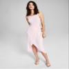 Now This Womens Side Tie Knit Midi Dress Bubblegum Pink XL view 2