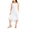 Willow D Women's Tiered High-Low Sleeveless Dress White view 1