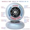 CLAS FOX Inline Skate Replacement Wheels With Wheels Bag 72mm/76mm with Bearings ABEC-9 and Floating Spacers for Blades Roller Hockey Skates, 85A Indoor & Outdoor (8-Pack) (76MM) view 3