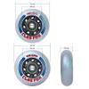 CLAS FOX Inline Skate Replacement Wheels With Wheels Bag 72mm/76mm with Bearings ABEC-9 and Floating Spacers for Blades Roller Hockey Skates, 85A Indoor & Outdoor (8-Pack) (72MM) view 2