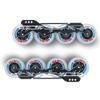 CLAS FOX Inline Skate Replacement Wheels With Wheels Bag 72mm/76mm with Bearings ABEC-9 and Floating Spacers for Blades Roller Hockey Skates, 85A Indoor & Outdoor (8-Pack) (72MM) view 4