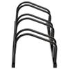 vidaXL Bike Rack, Versatile 3 Bike Floor Stand - Black Galvanized Steel, Anti-Theft Secure Ground Anchor, Space Saving Design, Easy Assembly view 4