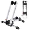 ROCKBROS Foldable Bike Stand Floor Alloy Bicyle Stand Folding Indoor Parking Wheel Holder Fit 20-29 (White-W) view 1