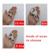 RANYUSS Pair of 3.5in(87mm) Swivel Eye Snap Shackle Quick Release Bail Rigging Sailing Boat Marine Grade Stainless Steel Clip view 3