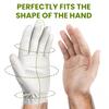 eLusefor Tactile Enhanced Tour Class Golf Glove - Wrap-Finger Design, Cabretta Grip, Skin Fit, All-White Elegance view 2