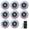 CLAS FOX Inline Skate Wheels With Wheels Bag 72MM/76MM 85A Shining Flash Inline Skate Replacement Wheels With Bearings ABEC-9 (8-Pack) (76MM) view 1