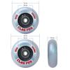 CLAS FOX Inline Skate Wheels With Wheels Bag 72MM/76MM 85A Shining Flash Inline Skate Replacement Wheels With Bearings ABEC-9 (8-Pack) (76MM) view 2