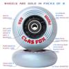 CLAS FOX Inline Skate Wheels With Wheels Bag 72MM/76MM 85A Shining Flash Inline Skate Replacement Wheels With Bearings ABEC-9 (8-Pack) (76MM) view 3