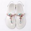 Women`S Summer Beach Sandals Diamond Shoes Fashion T-Strap Thong Tlip Flops Casual Shining Slipper view 3