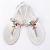 Women`S Summer Beach Sandals Diamond Shoes Fashion T-Strap Thong Tlip Flops Casual Shining Slipper view 4