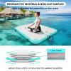 AZXRHWYGS Inflatable Floating Dock, Floating Dock Platform 10x6 ft Floating Raft with Air Pump, Carry Bag for Lake/Boats/Island/Swimming Pool view 2