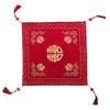 AINIFU Chinese Red Embroidery Red Headscarves for Bridal Wedding 27.5 * 27.5 inch Lucky Bridal Veil view 2