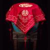 AINIFU Chinese Red Embroidery Red Headscarves for Bridal Wedding 27.5 * 27.5 inch Lucky Bridal Veil view 4